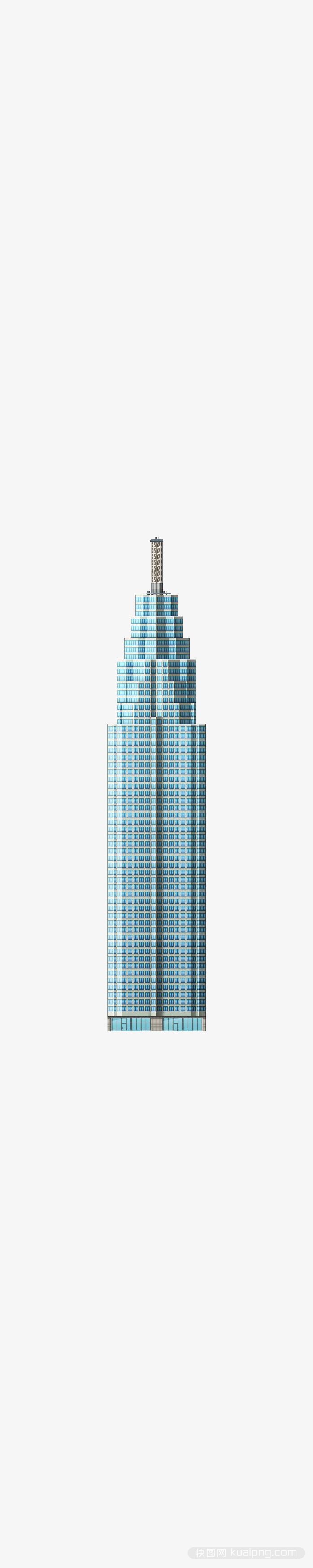 3D渲染摩天大楼建筑
