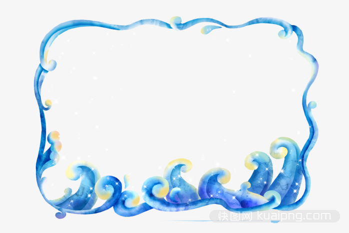 海洋边框