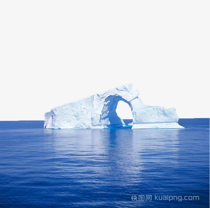 大海雪山风景