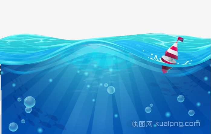 蓝色大海波浪