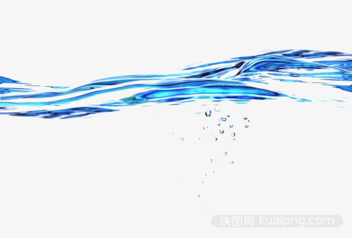 清澈水波浪
