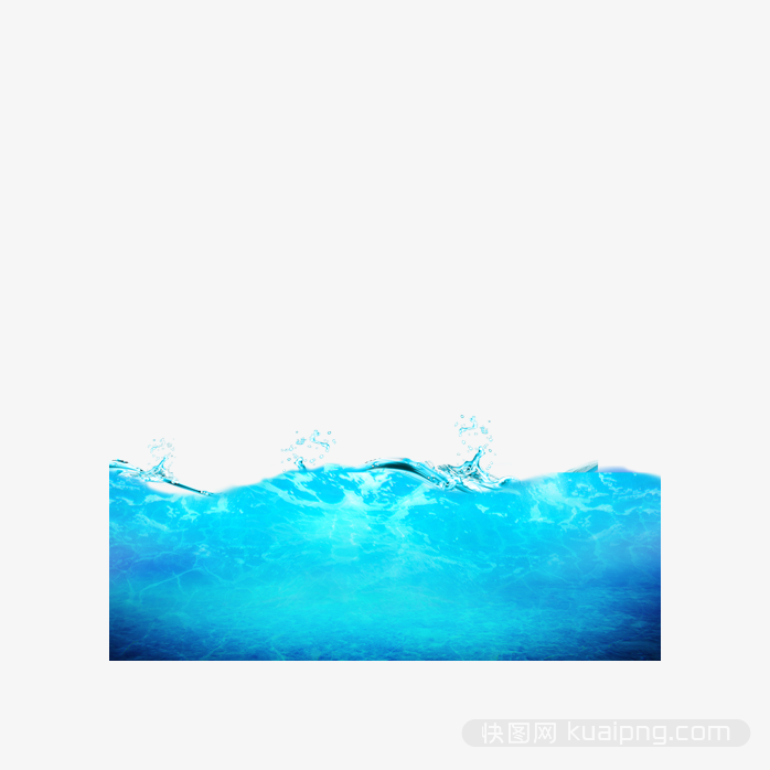 清澈水波浪