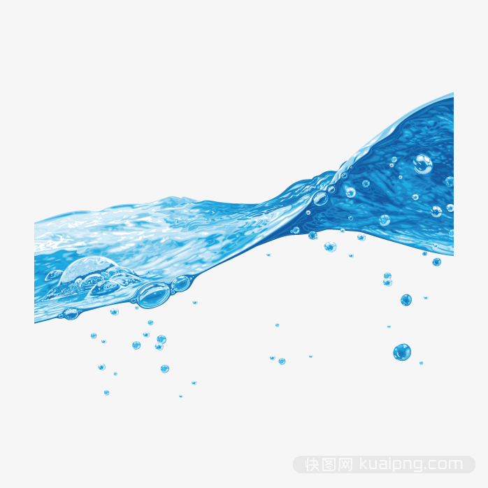 清澈水波浪