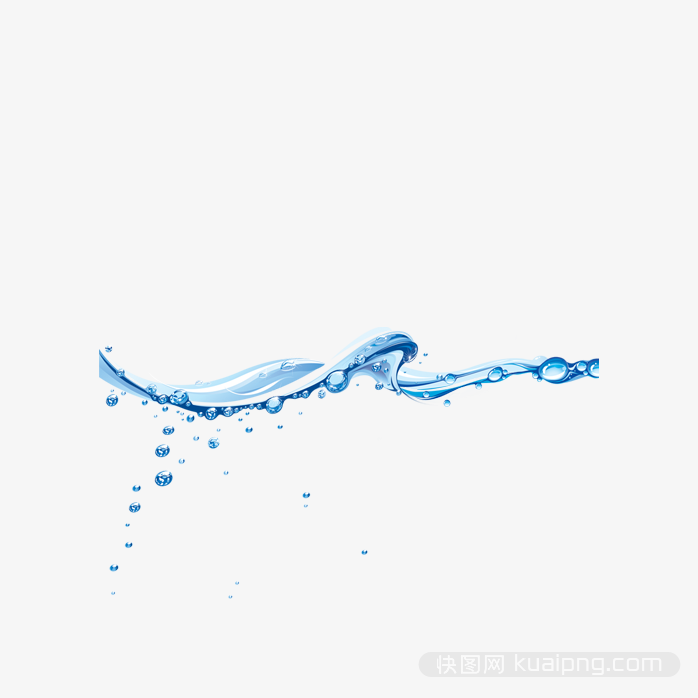 清澈水波浪