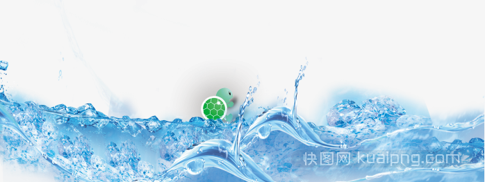清澈水波浪