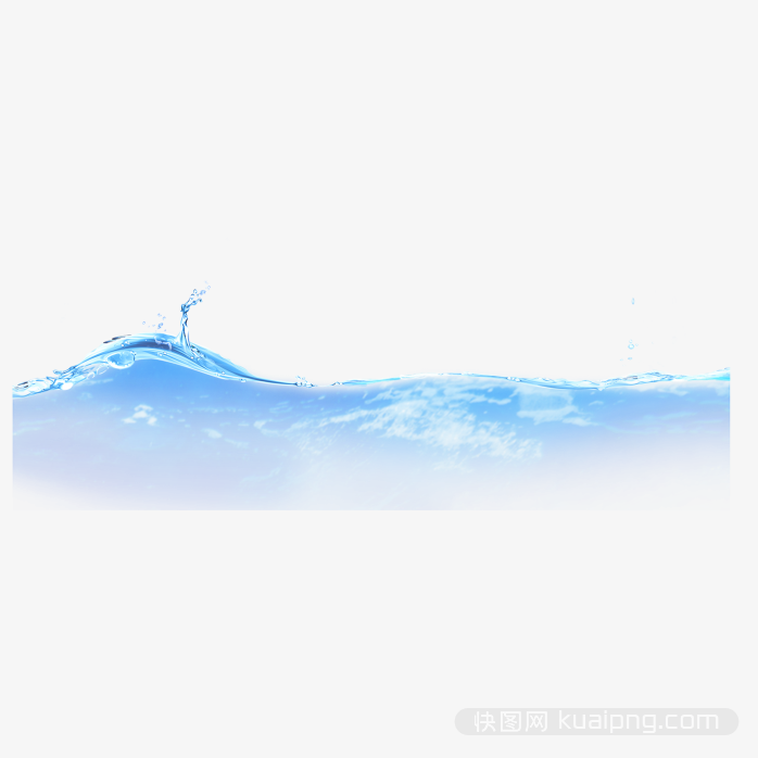 清澈水波浪