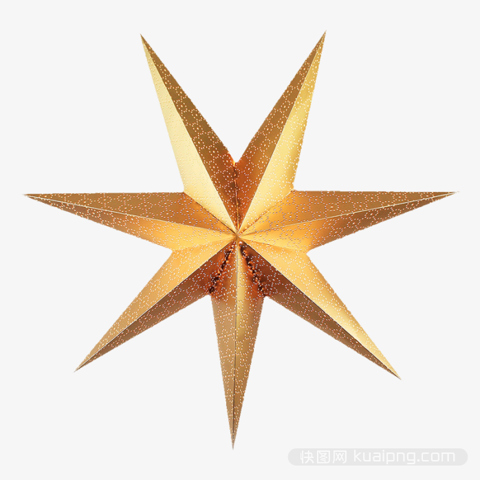 立体金色星星