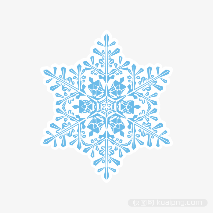 矢量雪花图案
