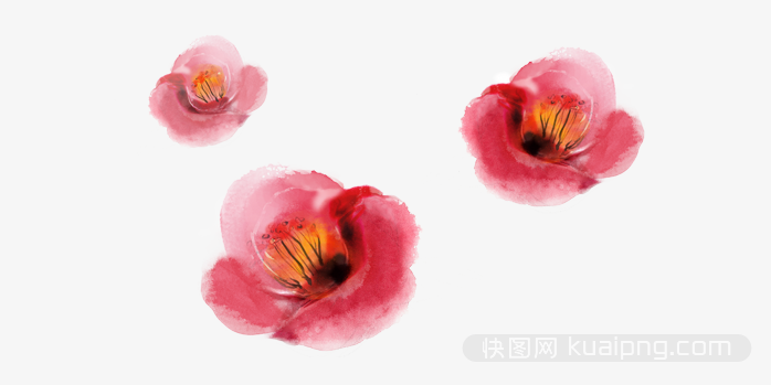多彩鲜花设计元素