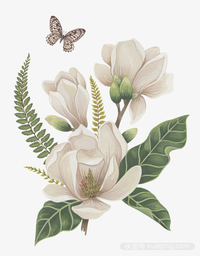 多彩鲜花设计元素
