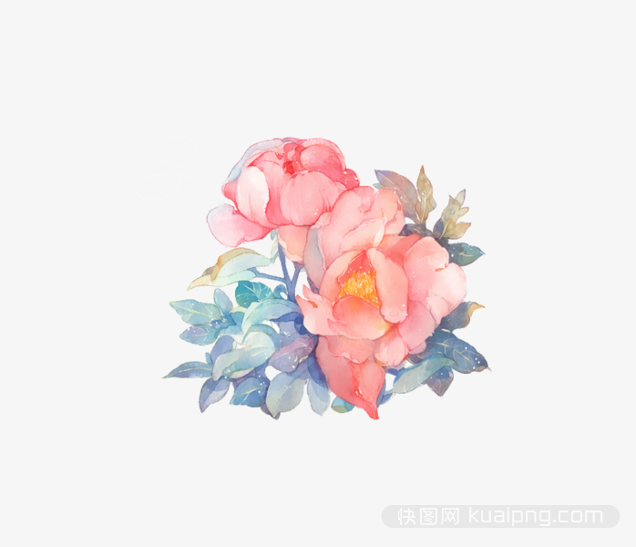 多彩鲜花设计元素