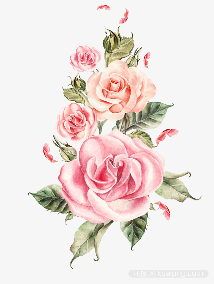 多彩鲜花设计元素