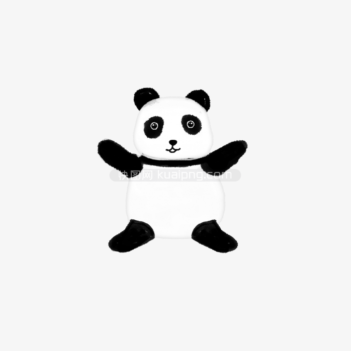 快图网原创手绘熊猫