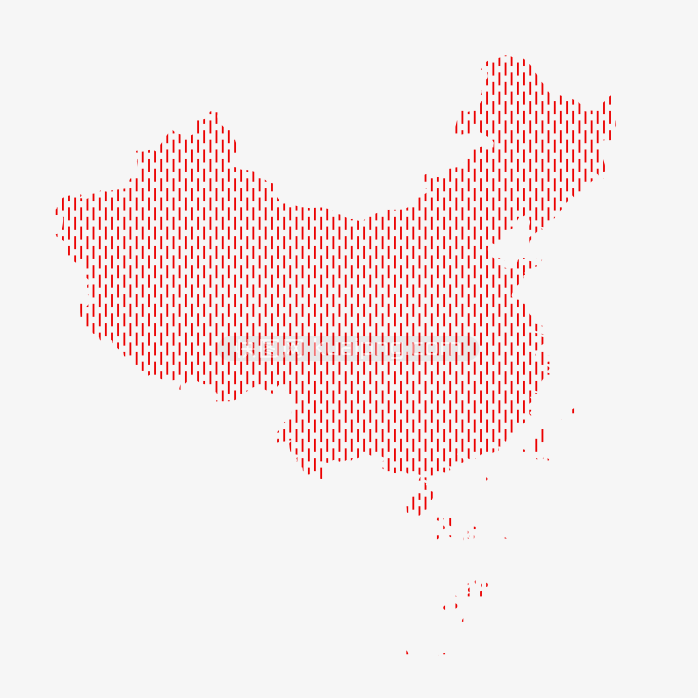 快图网独家原创线条中国地图