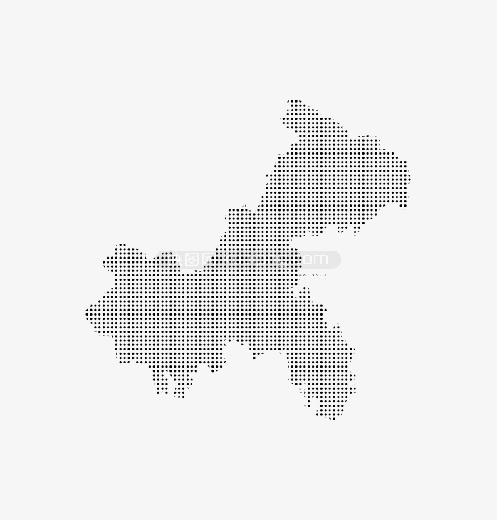 快图网独家原创点阵重庆地图
