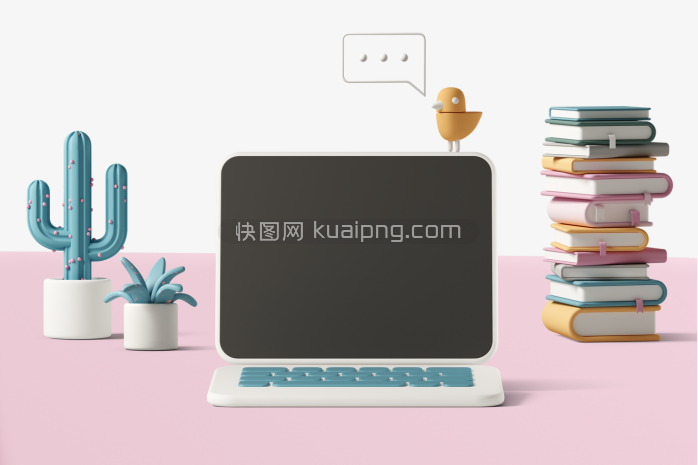 3D办公桌场景