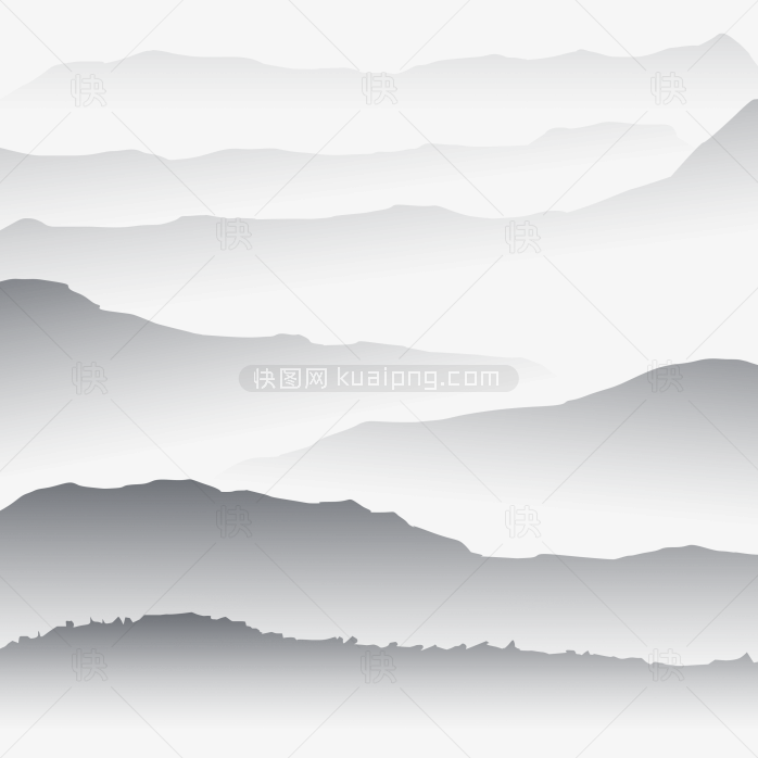 快图网独家正版原创水墨山水风景画-快图网-免费PNG图片免抠PNG高清背景素材库kuaipng.com