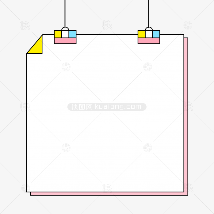 快图网独家正版原创卡通方形边框