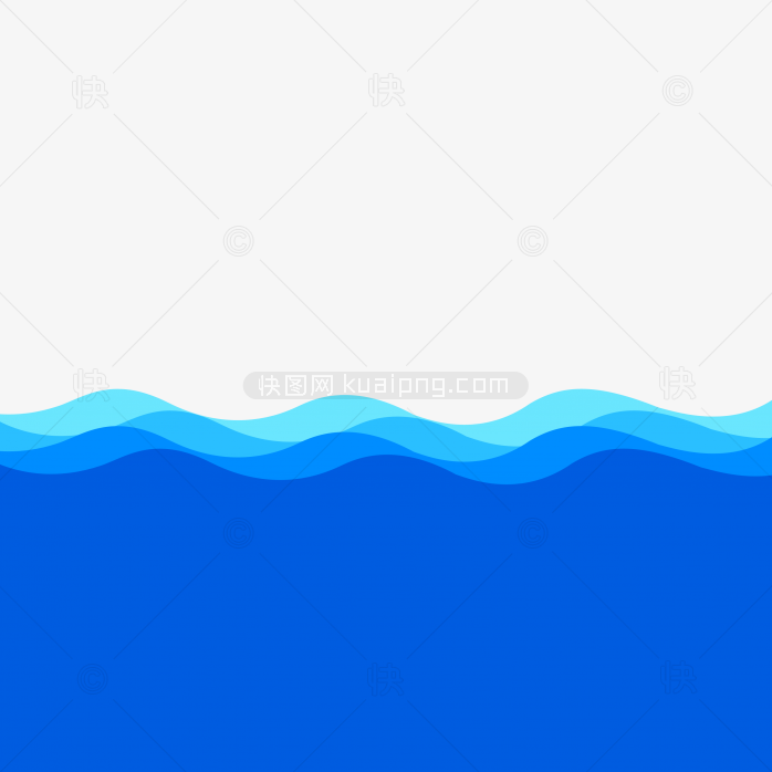 快图网独家原创蓝色水波浪