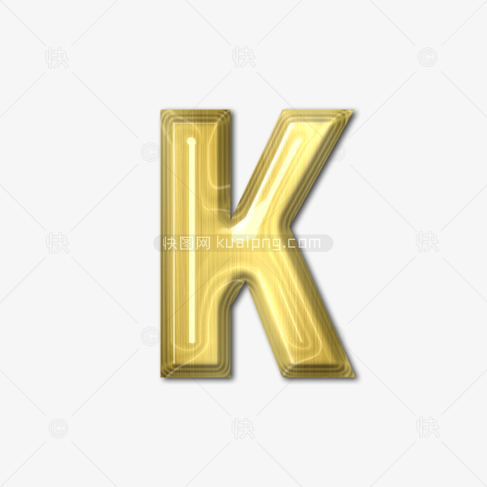 快图网独家原创立体水晶字母K