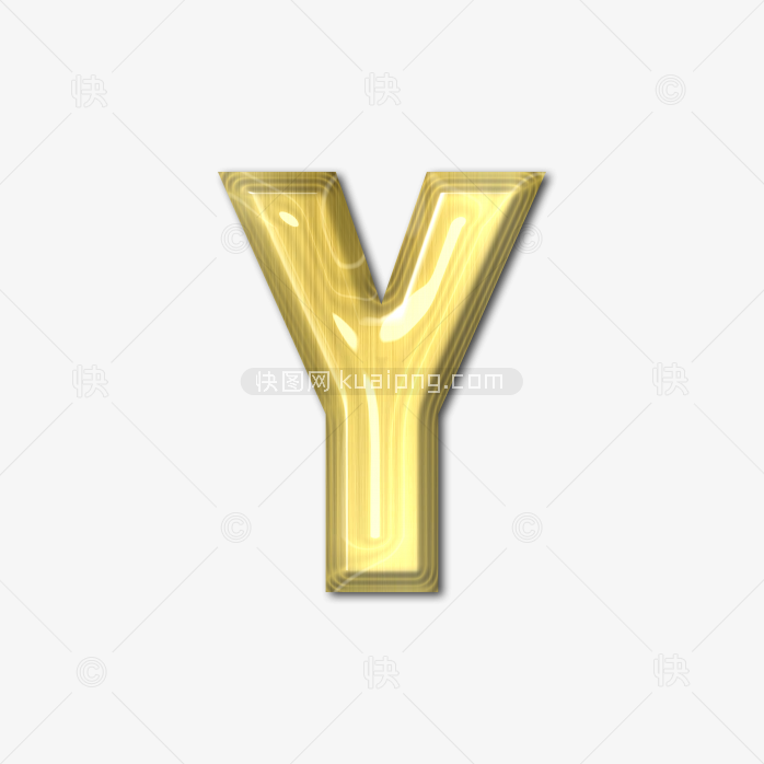 快图网独家原创立体水晶字母Y