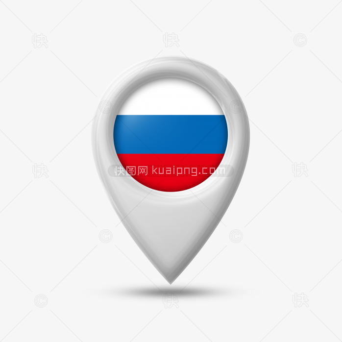 快图网独家原创立体俄罗斯国旗图标