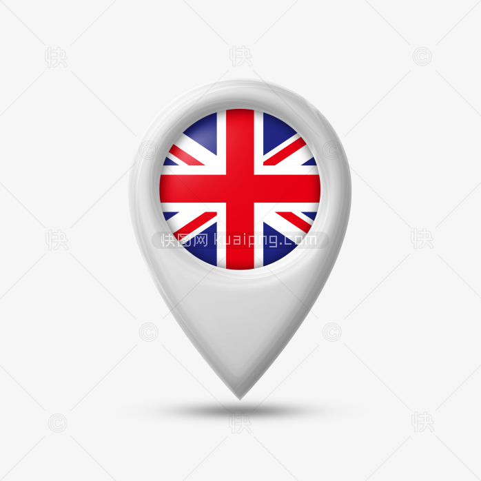 快图网独家原创立体英国国旗图标