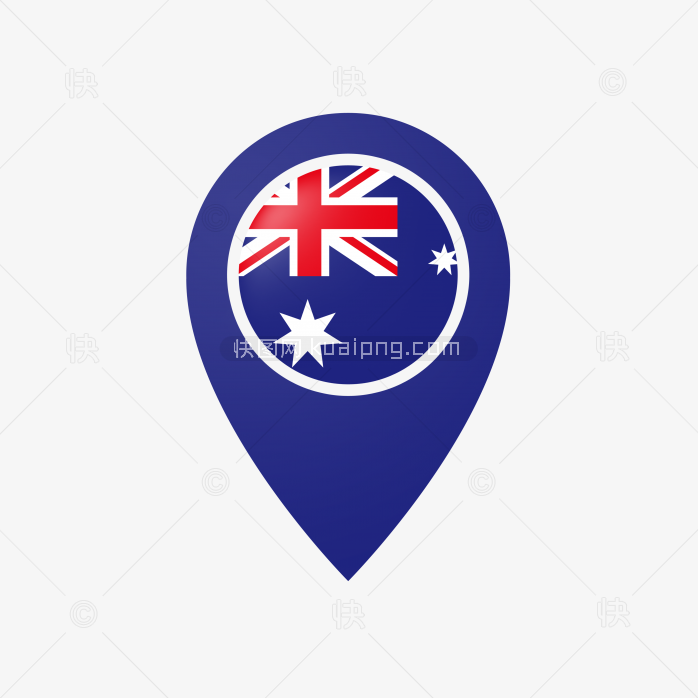 快图网独家原创创意澳大利亚旗图标