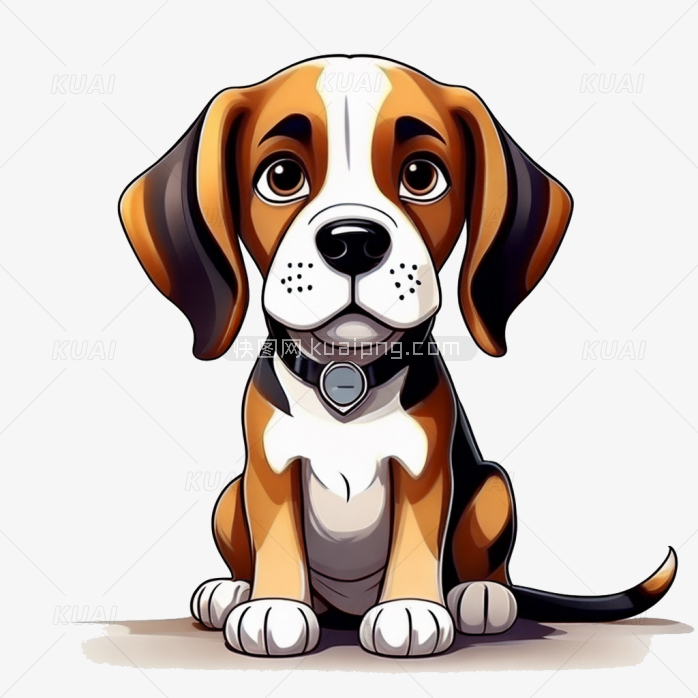 卡通比格犬