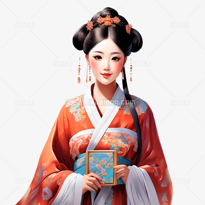 手绘古风美女