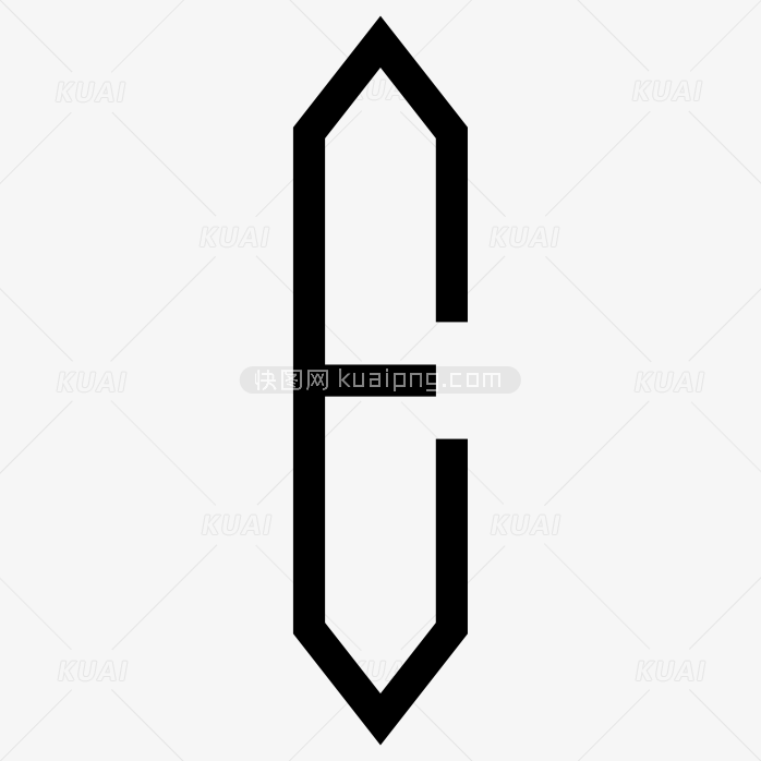 钻石组合字体-中E