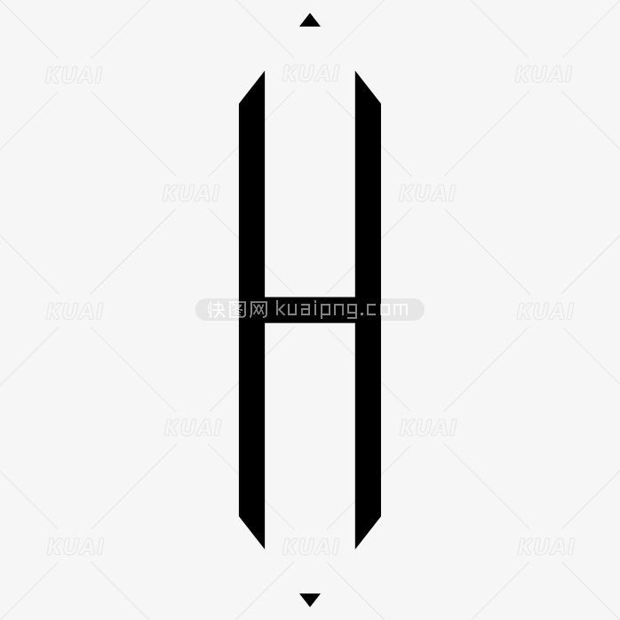 钻石组合字体-中H