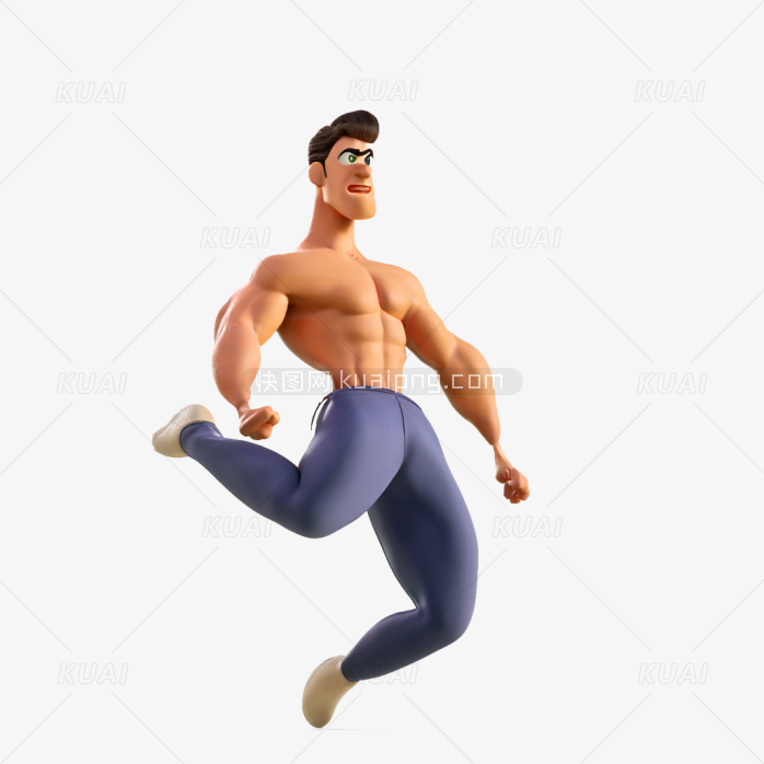 3D肌肉男