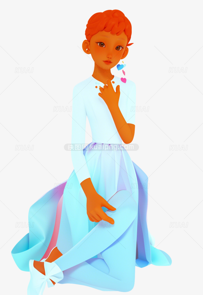 手绘女孩