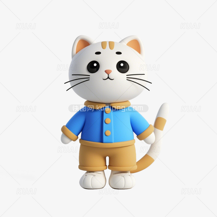 3D猫咪娃娃
