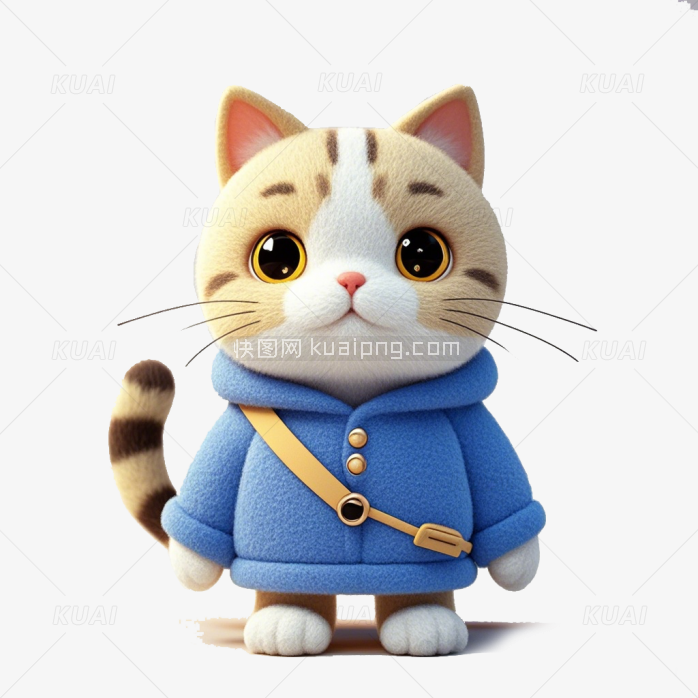 可爱立体小猫