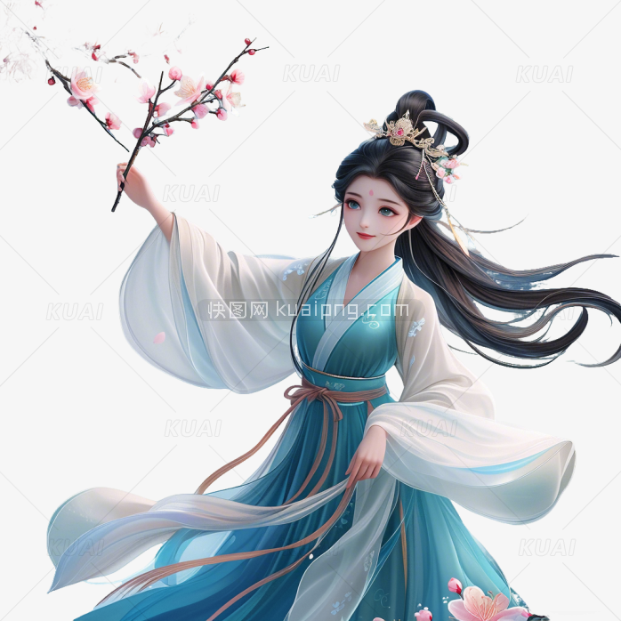 手绘古装仙女