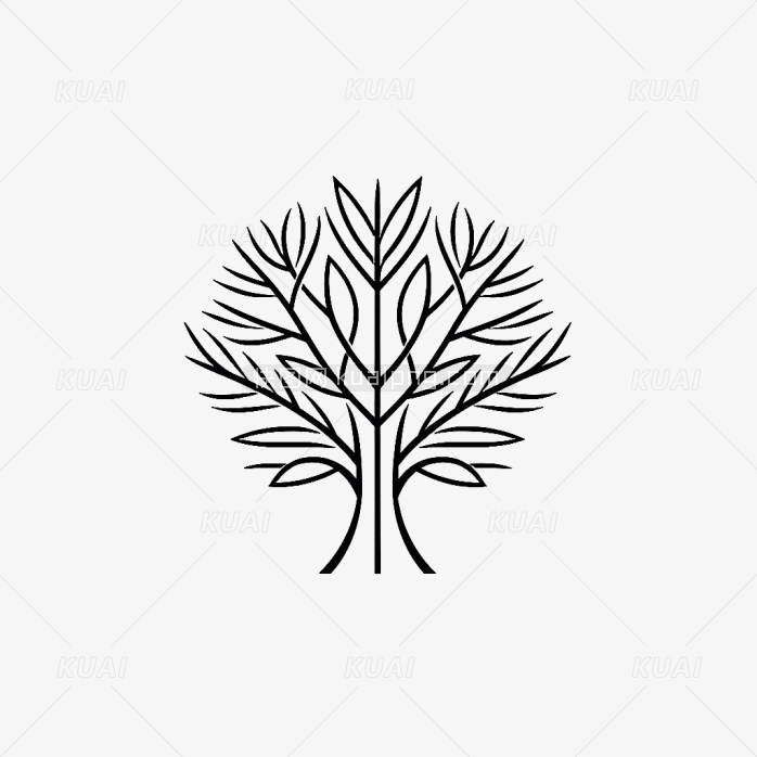 快图网创作矢量树logo