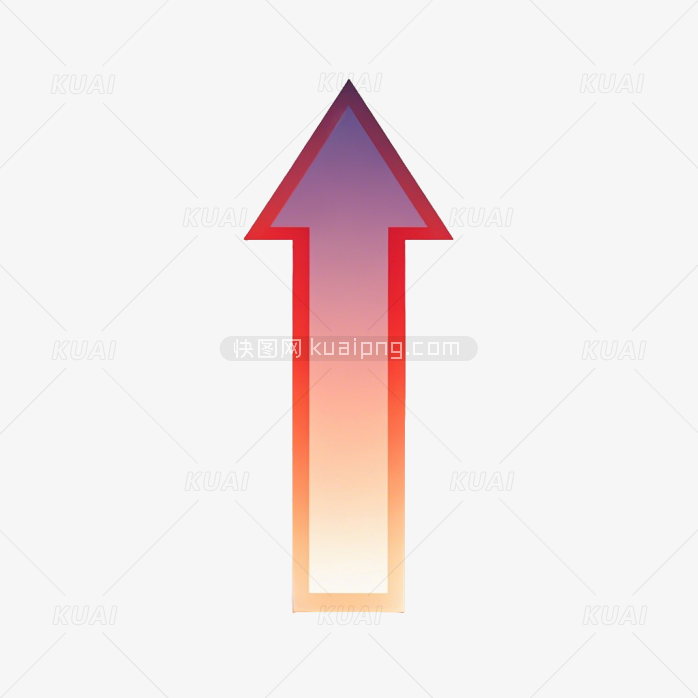 快图网创作红色向上箭头