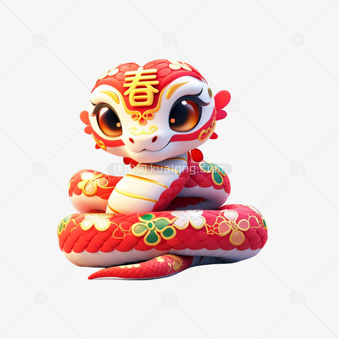 3D蛇年元素