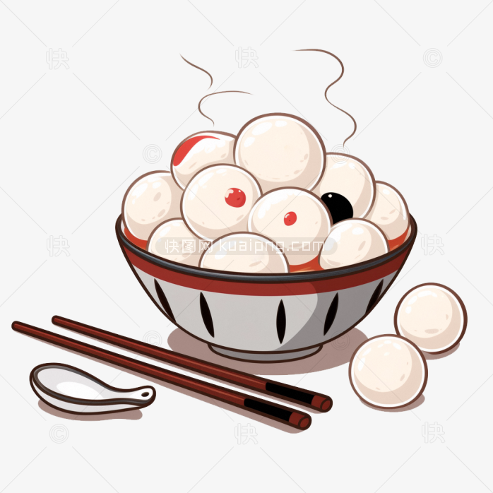 原创卡通汤圆