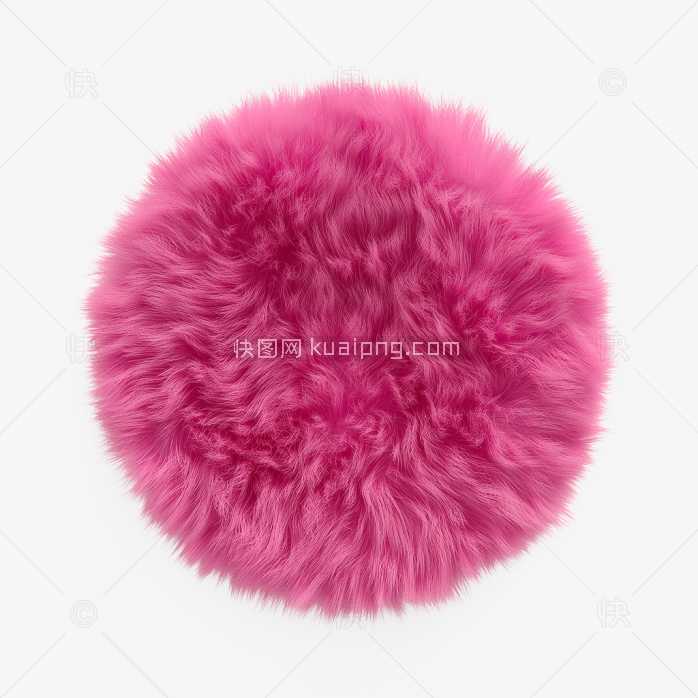 原创粉色毛毡圆形地毯