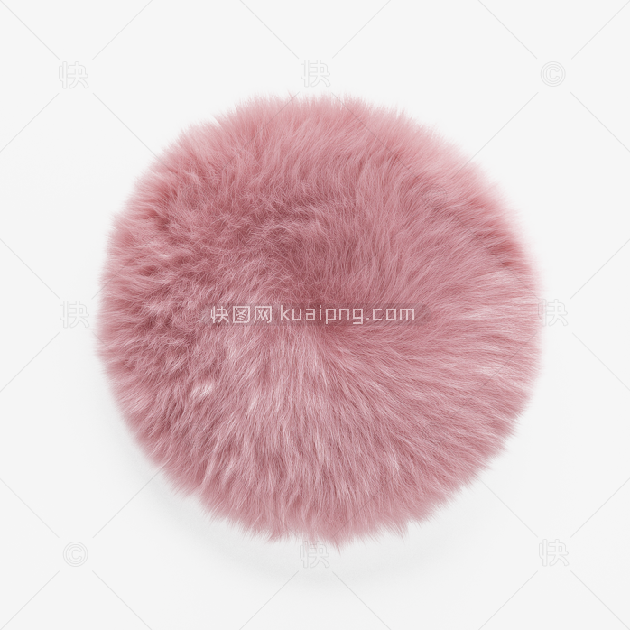 原创粉色毛毡圆形地毯