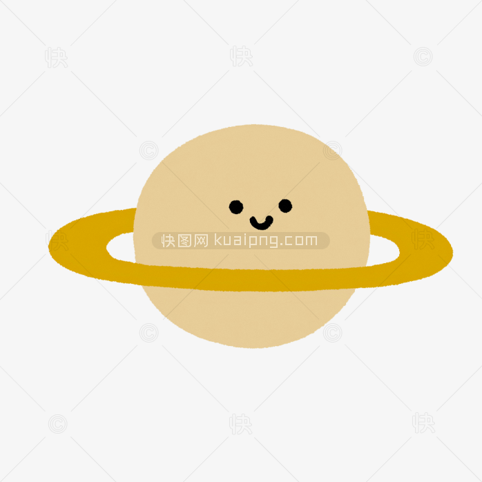 原创手绘土星