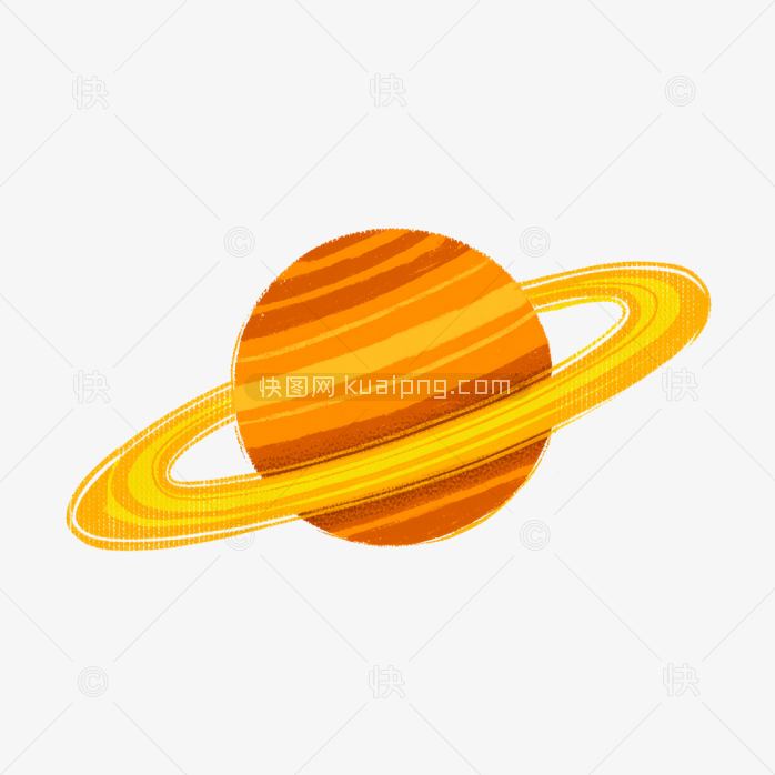 原创手绘土星