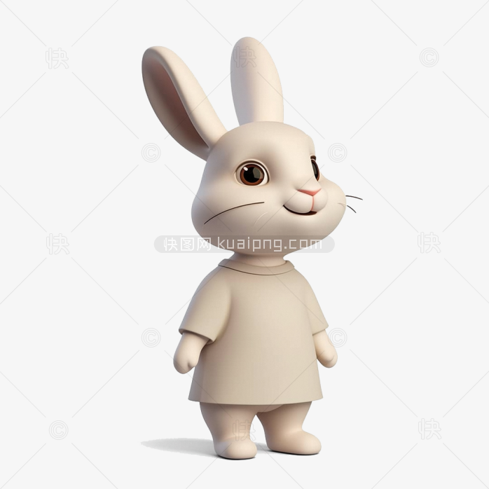 快图网原创3D人形兔子