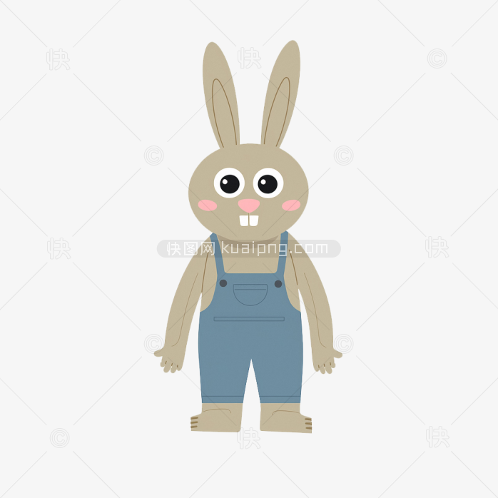 快图网原创人形卡通兔子