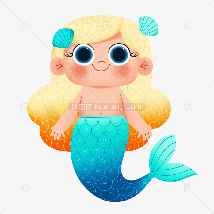 快图网原创卡通美人鱼