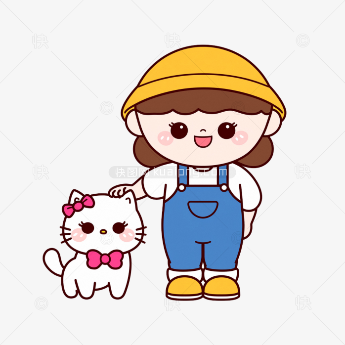 快图网原创可爱小女孩