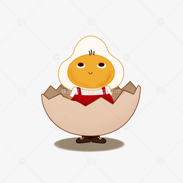 快图网原创人形蛋卡通形象